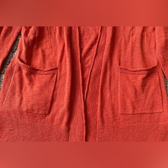 Madewell cardigan, burnt orange, size S - Picture 3 of 7